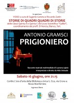 Comunicato Stampa “Storie di quadri. Quadri di storie” e “Prigioniero. Antonio Gramsci” di Laurana Lajolo; regista e interprete Aldo Delaude