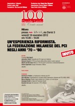 Convegno "Un’esperienza riformista: il PCI milanese."