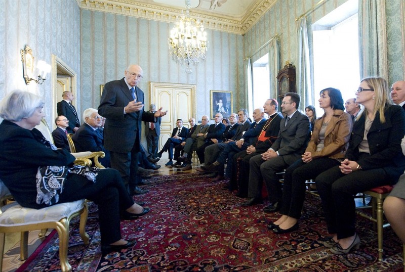 Video e foto  NAPOLITANO "INCONTRA" DAVIDE LAJOLO (Roma 11/10/2012) 