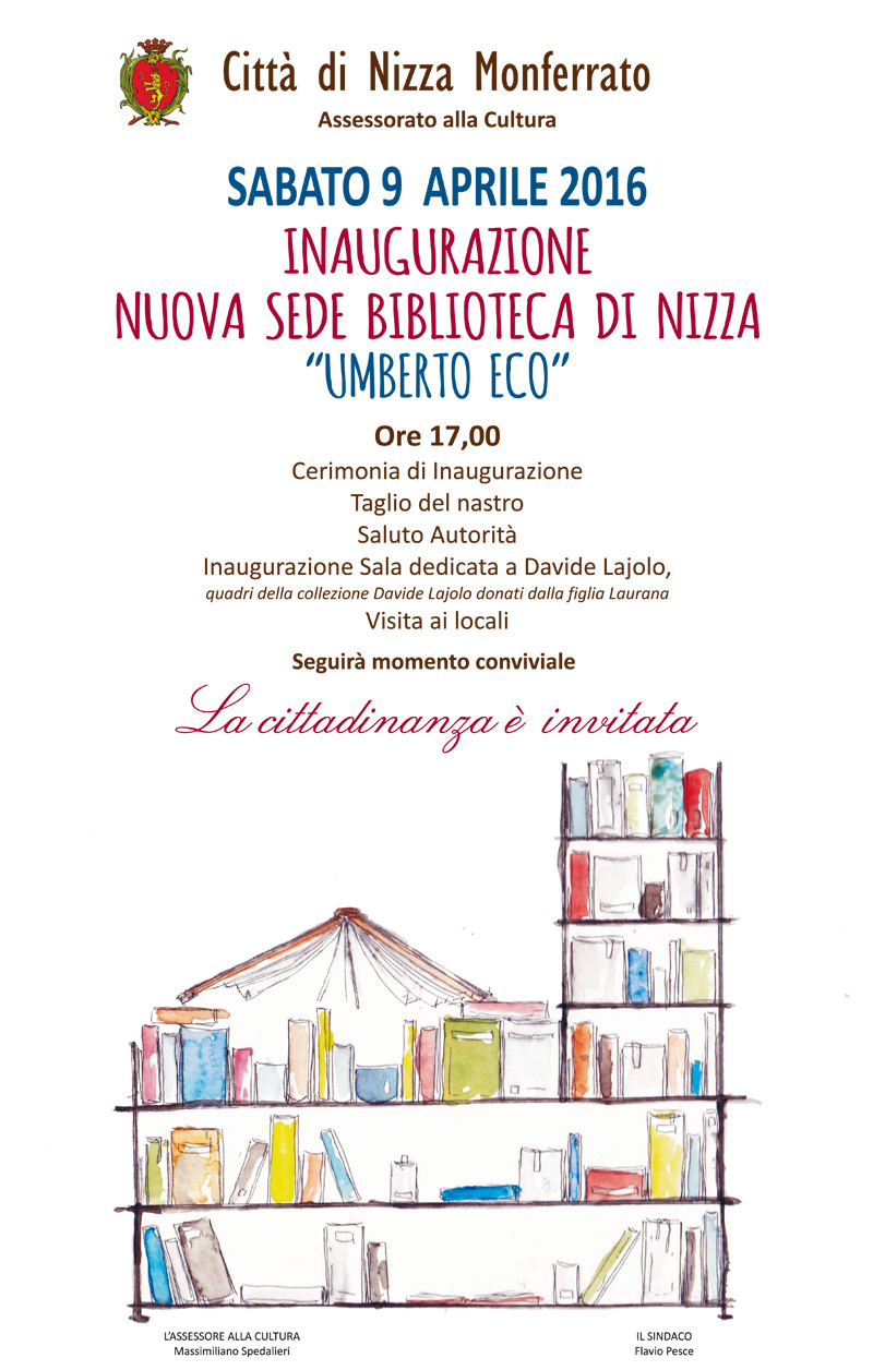 Inaugurazione nuova biblioteca di Nizza