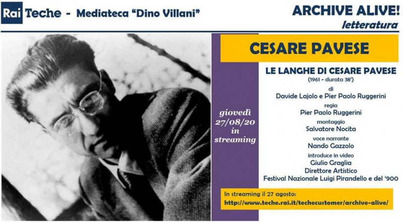 Streaming Le Langhe di Cesare Pavese testo di Davide Lajolo