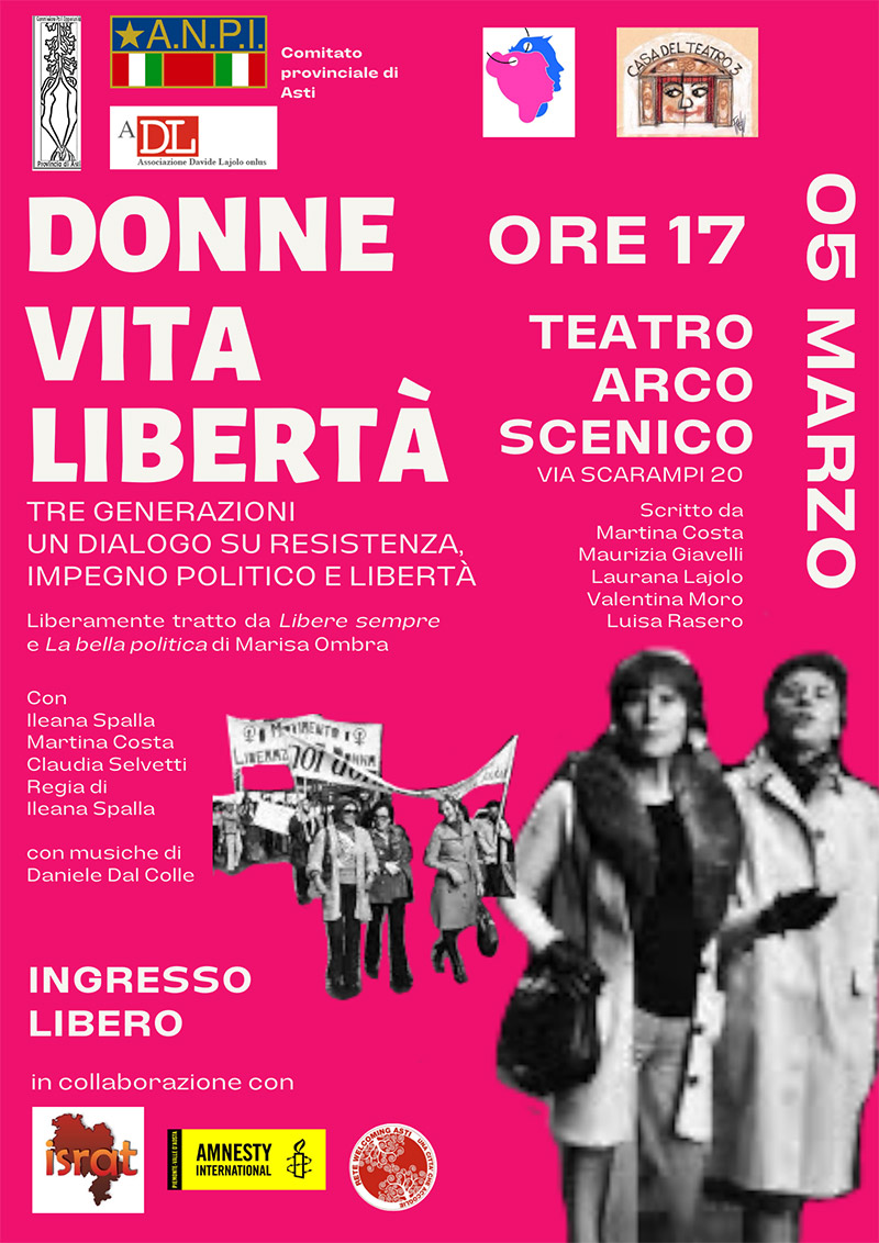 Spettacolo "Donne, vita, libertà"